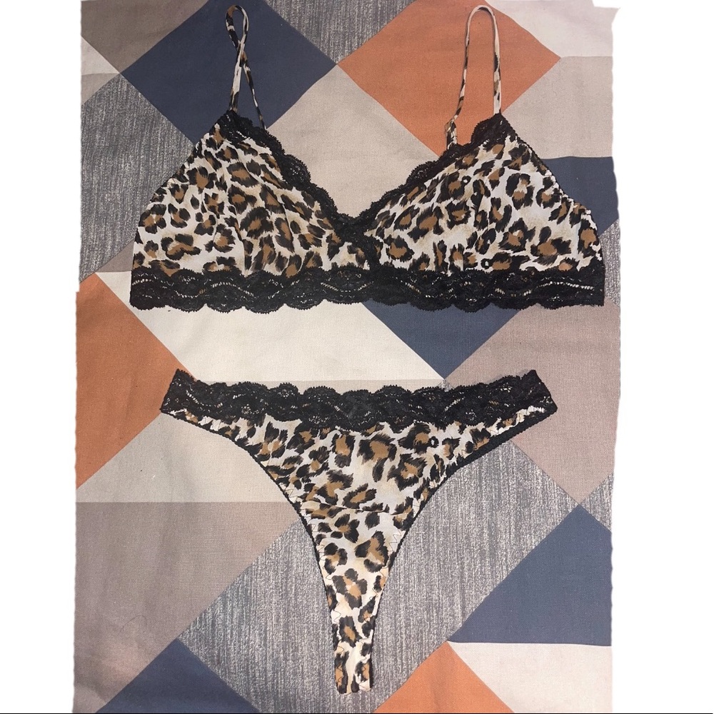 Bralette & Panty Set🐆🤎